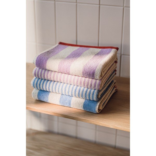 Кафява/кремава памучна хавлиена кърпа от тери 70x140 cm Gobo – noo.ma-image-1