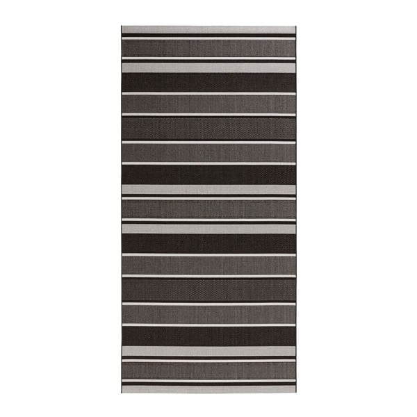 Черен килим за открито , 80 x 200 cm Strap - NORTHRUGS