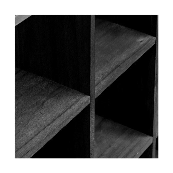 Черен на няколко нива стенен рафт от масивен бор 46 cm Moss – House Nordic-image-4
