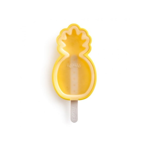 Жълта силиконова форма за сладолед във формата на ананас - Lékué
