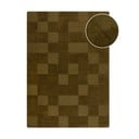 Ръчно изработен вълнен килим в цвят каки 200x290 cm Checkerboard – Flair Rugs