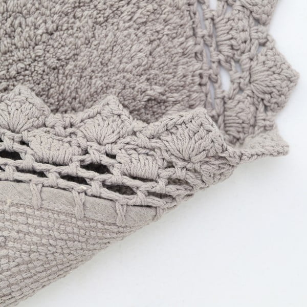 Сив миещ се кръгъл килим ø 110 cm Perla - Nattiot-image-1