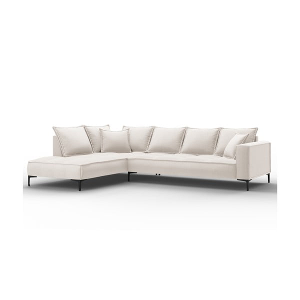 Кремаво-бял ъглов диван , ляв ъгъл Zelda - Interieurs 86
