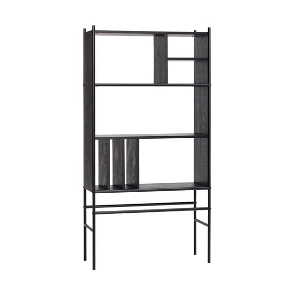 Библиотека от черен ясен Divide, 79 x 160 cm - Hübsch