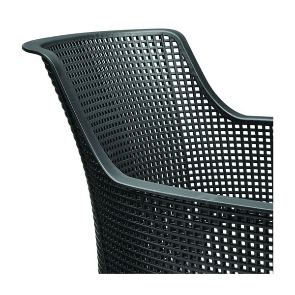 Тъмносив пластмасов градински стол Elisa – Keter-image-3