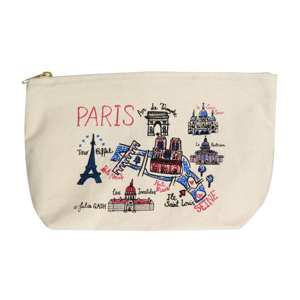 Чанта с цип от платно Paris - Le Studio