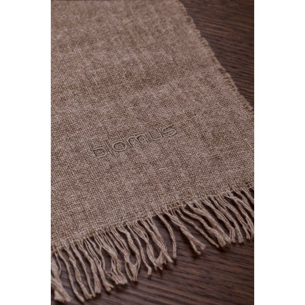 Кафява вълнена покривка за легло Merino - Blomus-image-3
