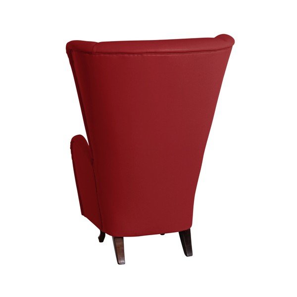 Červené křeslo z imitace kůže Max Winzer Aurora-image-4