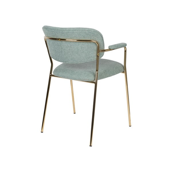 Светлозелени трапезни столове в комплект от 2 Jolien - White Label-image-4