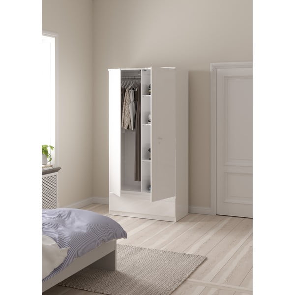 Бял гардероб 99x201 cm Naia - Tvilum-image-2