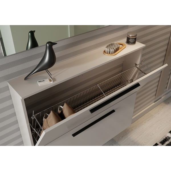 Сив и бежов висящ шкаф за обувки Utah - Germania-image-1