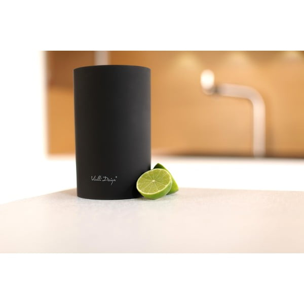 Универсален черен блок за ножове - Vialli Design-image-3