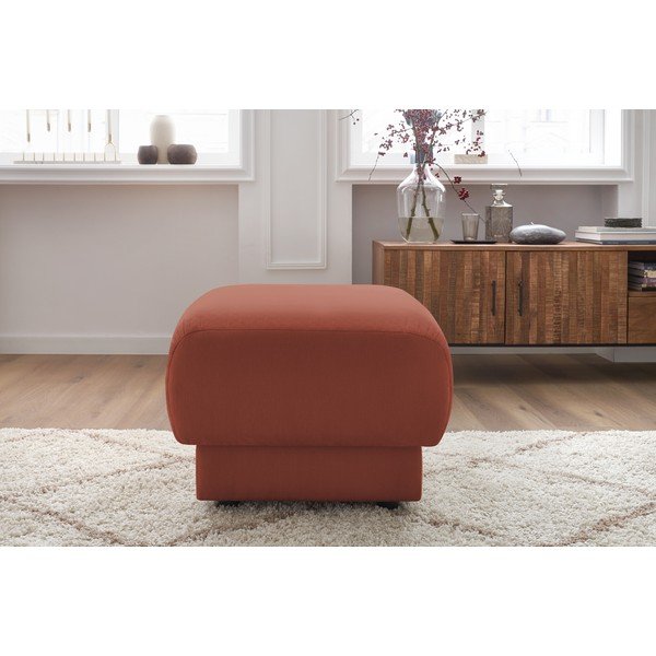 Червена табуретка за крака Bourbon - Bobochic Paris-image-1