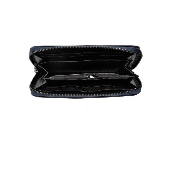 Тъмносиня кожена чанта Mangotti Landallo - Mangotti Bags-image-2