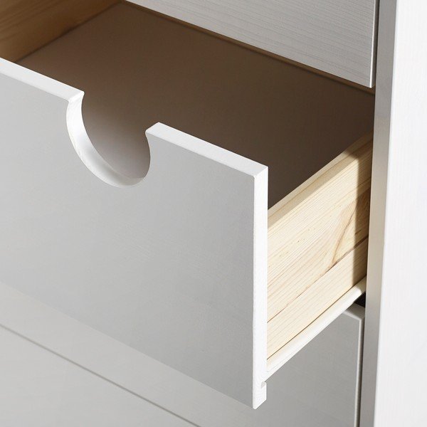 Komoda se čtyřmi zásuvkami Karup Design House Natural/White-image-1