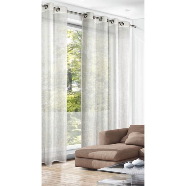 Бежова завеса 140x245 cm Struktura Uni – Sehlbach-image-1