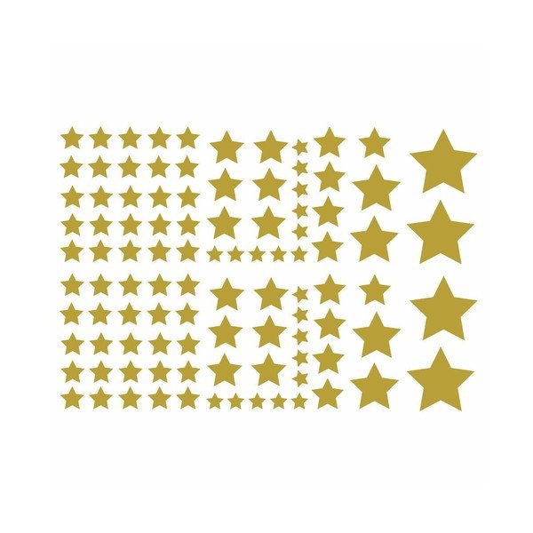 Sada 100 samolepek Ambiance Golden Stars-image-2