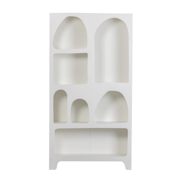 Бял шкаф за книги 95x180 cm Caz - WOOOD