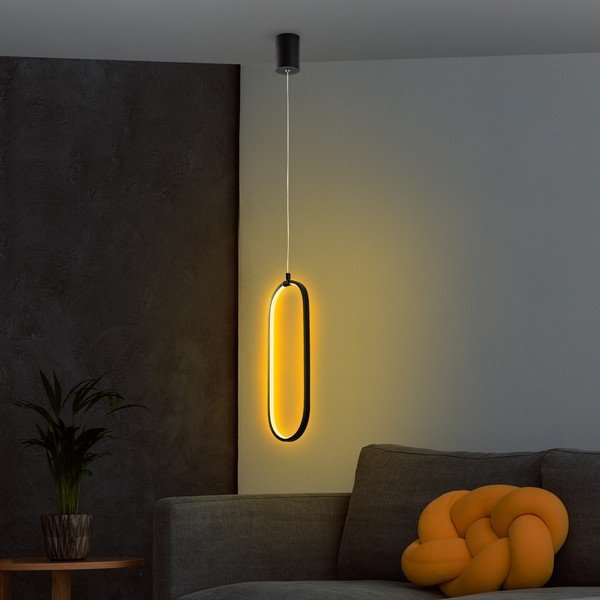 Черно LED висящо осветително тяло Can – Opviq lights-image-3