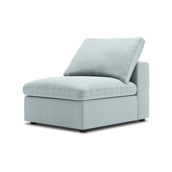 Светлосиня средна част на модулен диван от велур Galaxy - Windsor & Co Sofas-image-2