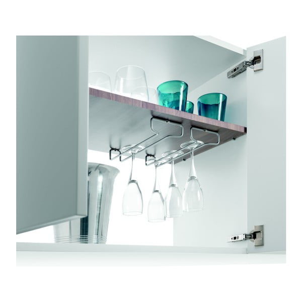 Стенни стоманени държачи за чаши в комплект 2 бр. в сребрист цвят Rail – Metaltex-image-3