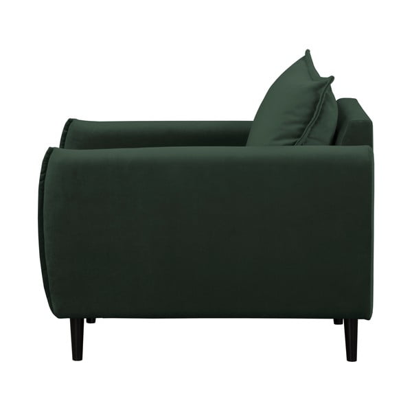 Тъмнозелено кадифено кресло Juli – Ropez-image-2
