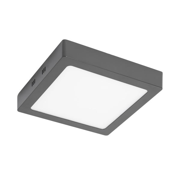 Сива квадратна лампа за таван , 30 x 30 cm - SULION