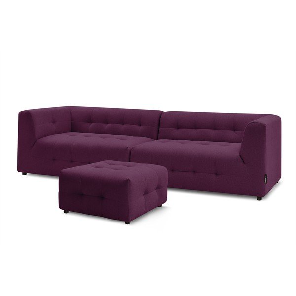 Тъмнолилав диван 324 cm Kleber - Bobochic Paris-image-3