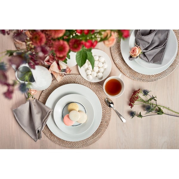 Бяла постелка от ратан , ⌀ 36 cm - Tiseco Home Studio-image-3