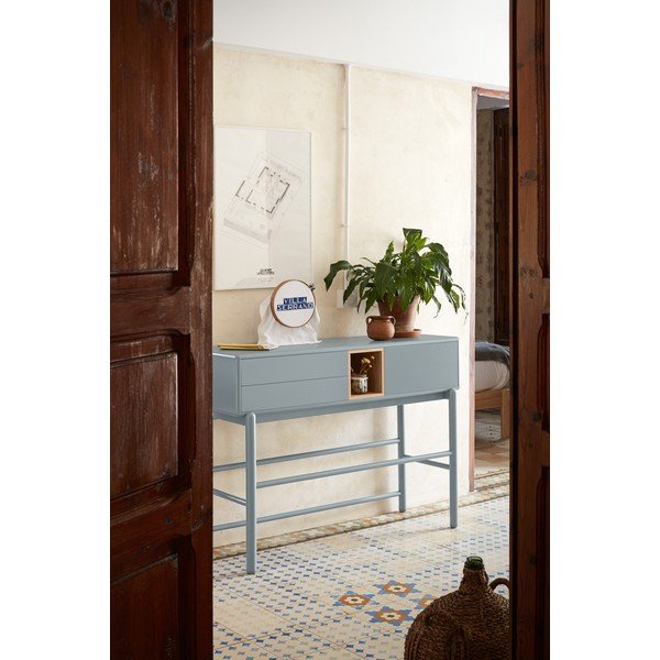 Синя/сива конзолна маса 35x120 cm Corvo – Teulat-image-1