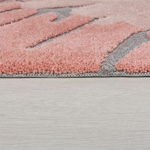 Розов и жълт килим , 120 x 170 cm Woodgrain - Flair Rugs-image-3