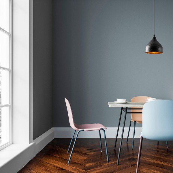 Черно висящо осветително тяло с метален абажур ø 18 cm Tattoo – Opviq lights-image-1