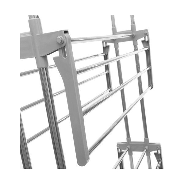 Сив сгъваем стелаж за дрехи на колела - InnovaGoods-image-3