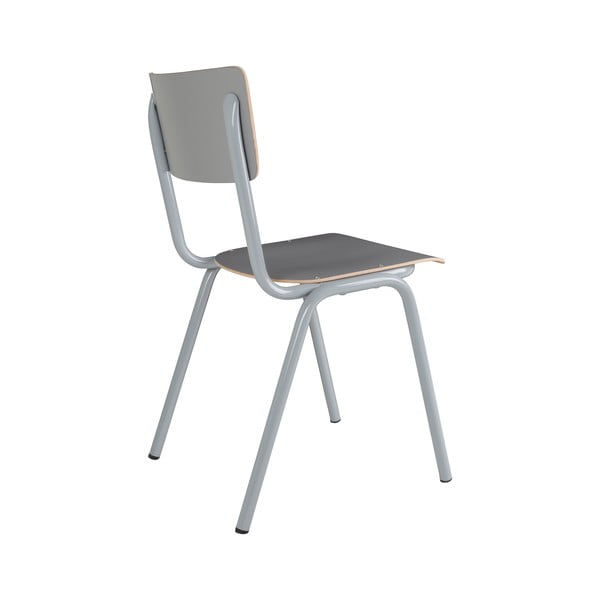 Сиви трапезни столове в комплект от 4 броя Back to school - Zuiver-image-3