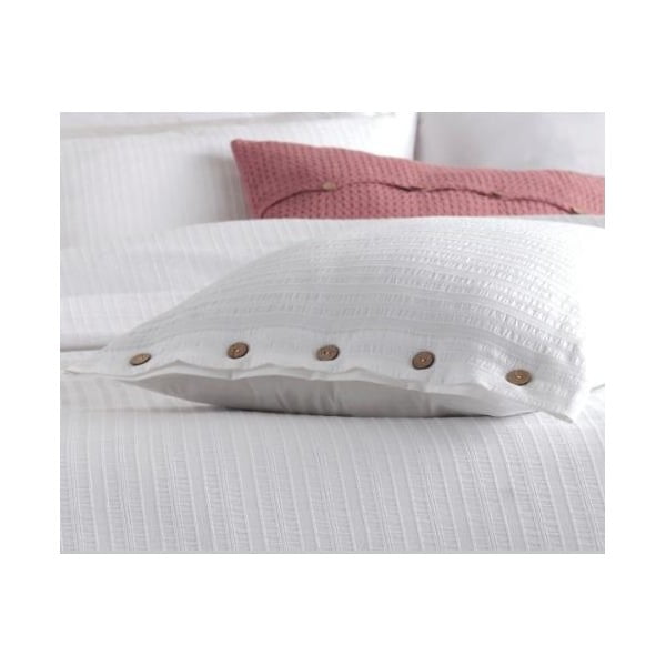 Бяло единично  спално бельо от памук Renforcé 140x200 cm Como Striped – Mila Home Luxury-image-4