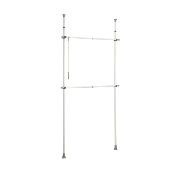 Бяла метална телескопична стойка за дрехи Herkules – Wenko