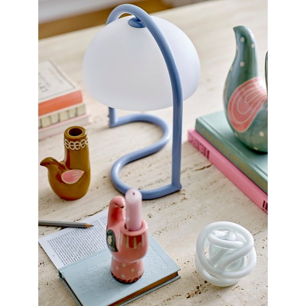 Зелена глинена ръчно рисувана ваза (височина 19 cm) Trudy – Bloomingville-image-4