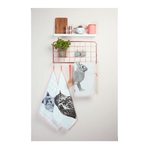 Органайзер за стена от метал в меден цвят Open Grid - PT LIVING-image-1