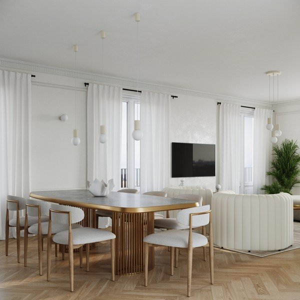 Кремаво висящо осветително тяло със стъклен абажур ø 12 cm Orbital – Sollux-image-2