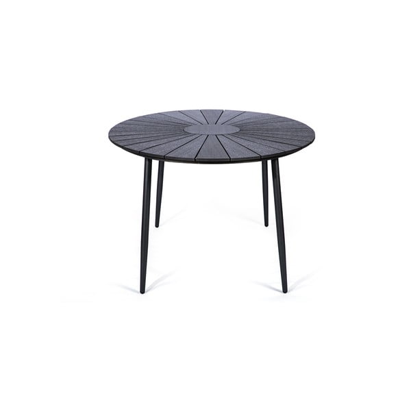 Черна градинска маса с плот от артдърво , 190 x 115 cm Marienlist - Bonami Selection-image-3