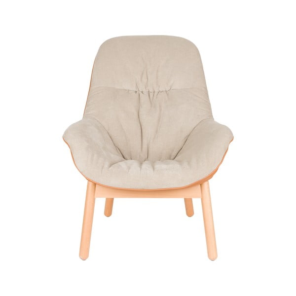 Бежово кресло Duke – White Label-image-2