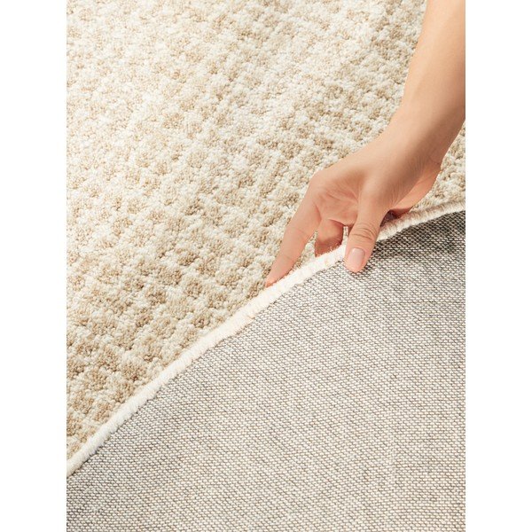 Вълнен кръгъл килим в естествен цвят ø 200 cm Eloise – Hanse Home-image-1