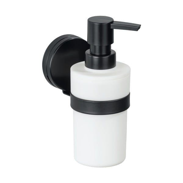 Черно-бял стенен диспенсър за сапун Static-Loc® Plus Pavia - Wenko