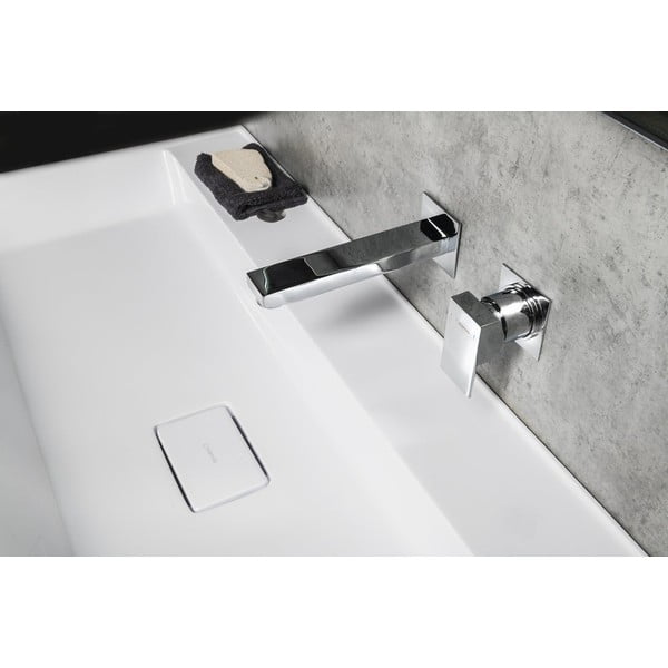 Вградена батерия за мивка в лъскаво-сребрист цвят (1 изход) Latus – Sapho-image-1