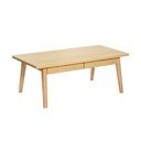 Масичка за кафе от декор от дъб в естествен цвят 60x120 cm Nice – Woodman