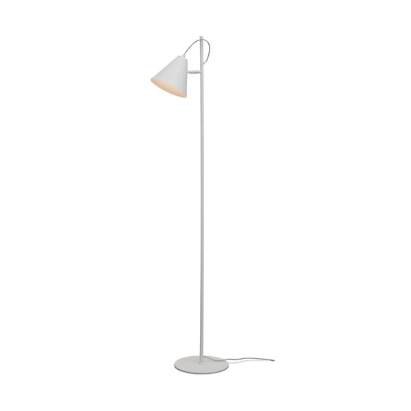 Бяла подова лампа с метален абажур (височина 151 cm) Lisbon – it's about RoMi