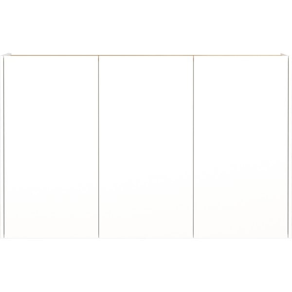 Бяло висящо шкафче от декор от дъб  138x87x25 cm Libbiano – Germania-image-2