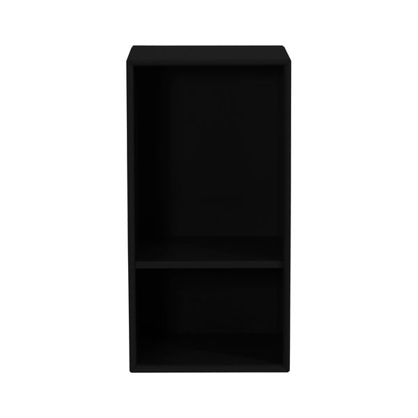 Черен стенен шкаф за книги Z Halfcube, 70 x 36 cm Z Cube - Tenzo