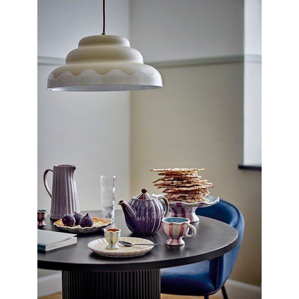 Кремаво висящо осветително тяло с метален абажур ø 40 cm Lacya – Bloomingville-image-1