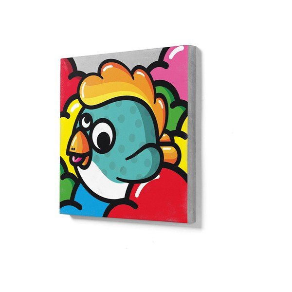 Бетонна стенопис Vert, 50 x 50 cm Oiseau Volant - Lyon Béton-image-1